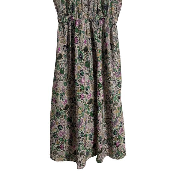 Zadig & Voltaire Karolina Ruffled Paisley Short Sleeve Midi Dress Size Small - Picture 8 of 11